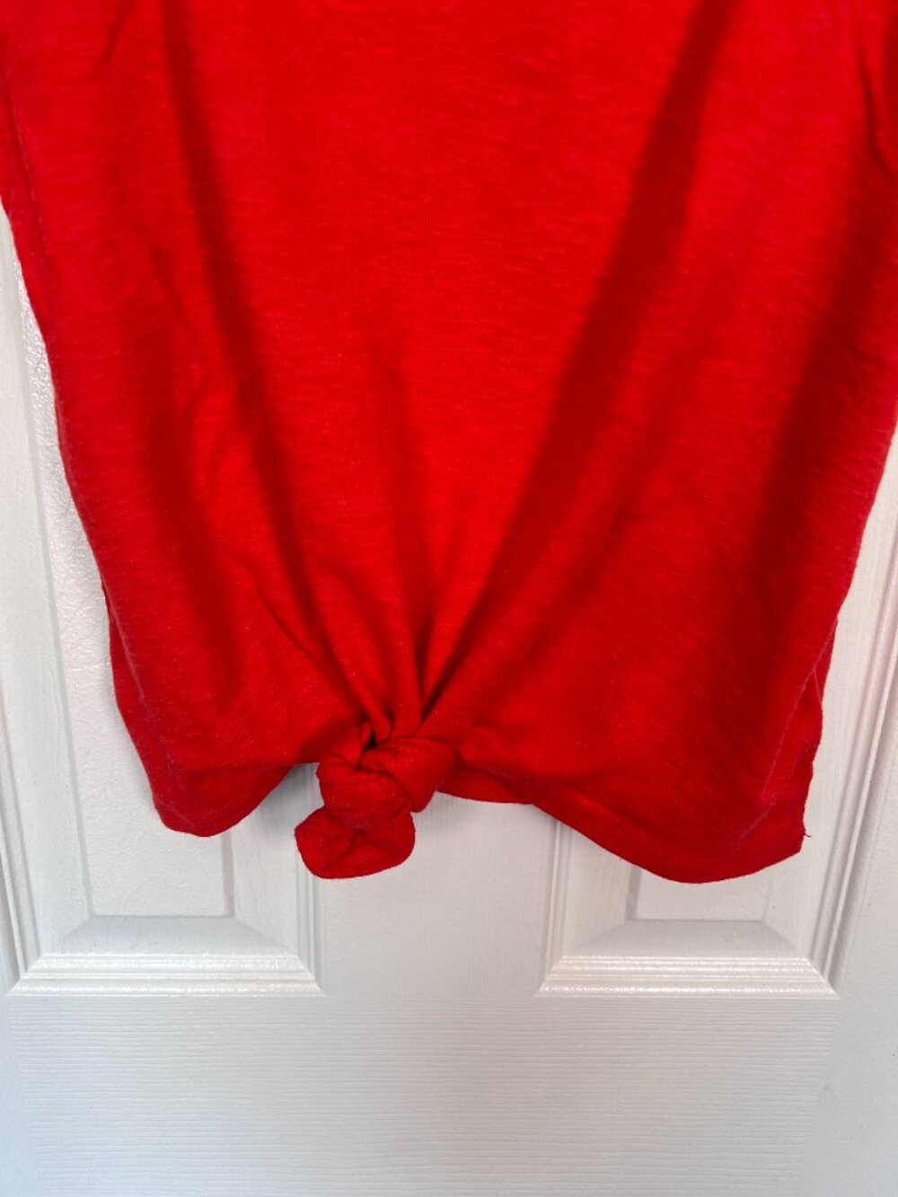 Madewell Audio Knot Front Tank Red Size M - Picture 4 of 6